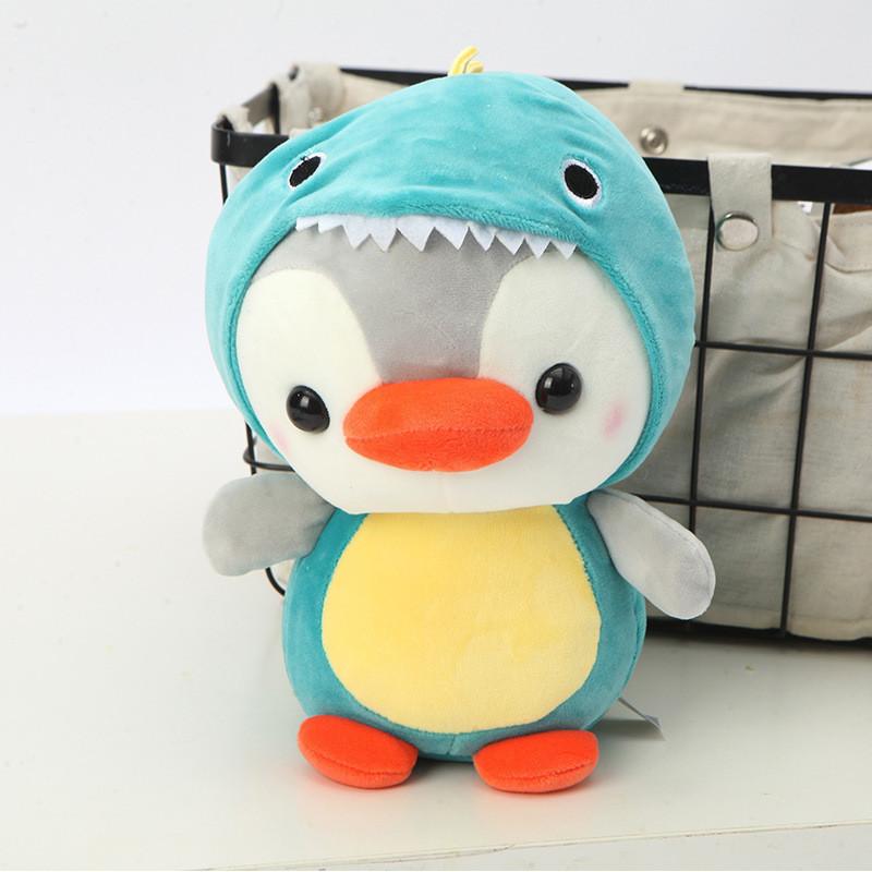 

Adorable Transforming Penguin Plush Toy Soft Crystal Super Plush Stuffed Animal 13cm синий