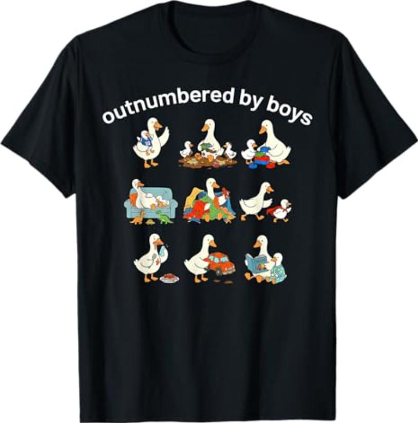 Outnumbered by Boys T-Shirt XXXL