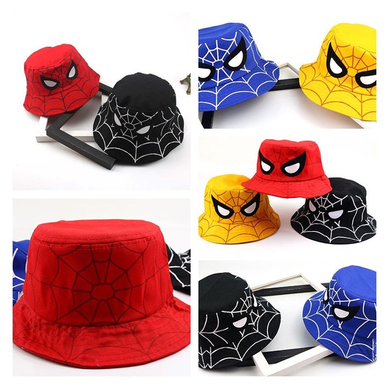 Spider-Man Fischerhut für Kinder, Baumwollmaterial, Perfekter Sommer-, Herbst-Winterhut
