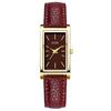 Premium Ankola Red Square Temperament Quartz Watch Minimalist Women'S Retro Belt Quartz Watch