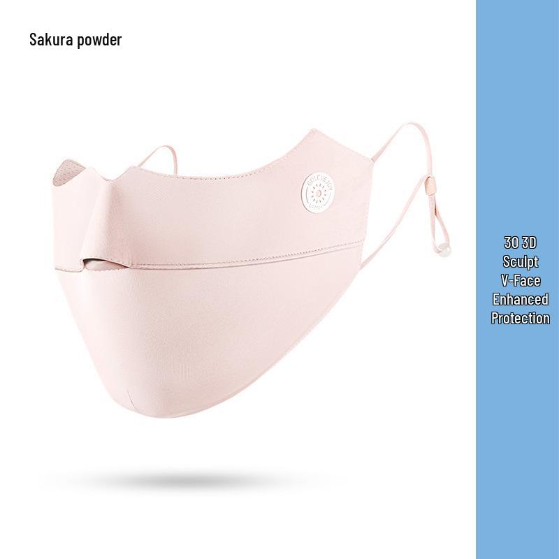 Ice Silk Anti-UV Face Mask with Eye Corner Protection & Moisturizing Hyaluronic Acid