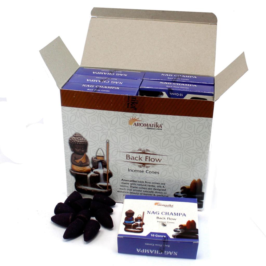 6x Lavender Backflow Incense Cones 10 Pack