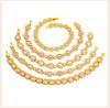 Tennisarmband für Damen, Strass 18K Gold Platin Iced Out Zirkonia Glieder Modisch Stapelbar Armreifen Schmuck