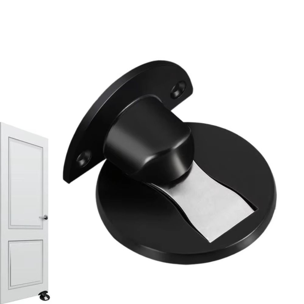 No Drilling Magnetic Door Stopper Adhesive Invisible Door Stop Non-Punch Door Holder Bedroom