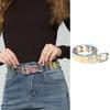 Eye Catching Waist Belt with Double Pin Buckle for Adult Clear Waist Belts for Women Coat Dress Adjustable Length