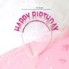 Glitter HAPPY BIRTHDAY Sequin Headband Birthday Decoration Birthday Party Decorations Kids Adult Girl Pink Silver Blue Headbands