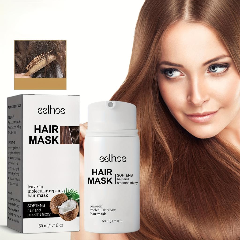 Deeply Moisturizing Hair Mask for Smooth and Shiny Hair - Repairs Frizz, Split Ends, and Damaged Hair