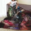 Rock Star Johnny Hallyday Rock'n Roll Blankets Sofa Throw Blanket Throw Blankets for  Bedroom Outdoor Throws Bedspread Quilt