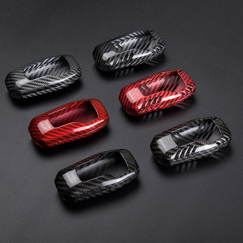 Carbon Fiber Car Key Case Shell For Ford Fusion Mondeo Mustang F-150 Explorer Edge T-Carbon Key Cover Protect Key