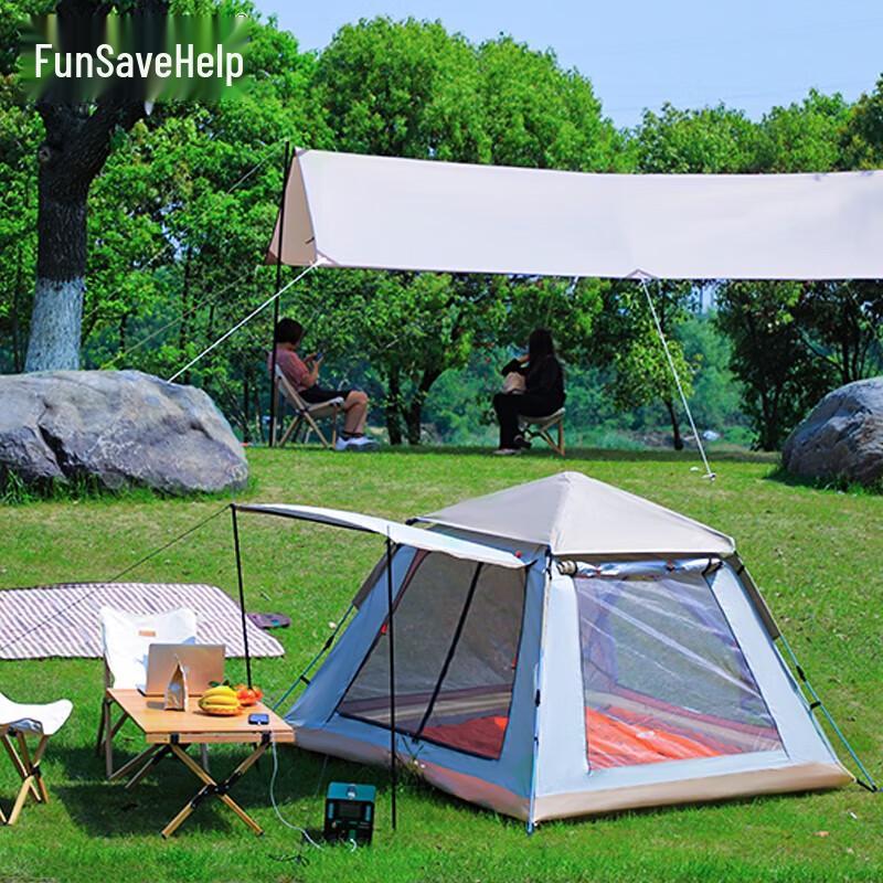 Quyoubang 3-4 Person Automatic Camping Tent