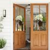 Spring Artificial Hydrangea Flower Basket with Rattan Embroidery Ball for Farmhouse Front Door or Garden Decoration