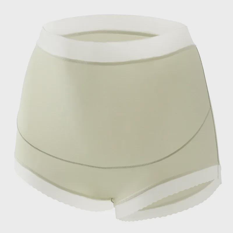 High Waist Seamless Maternity Underwear - Breathable, Supportive, Antibacterial Cotton Crotch, Large Size