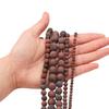 1strand/lot  4/6/8/10mm Matte Mahagony Swan Natural Stone Round Loose Beads For DIY Bracelet Jewelry Makings Supplies