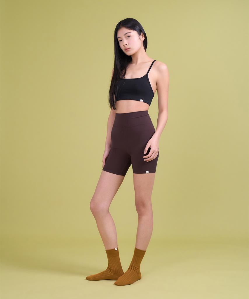 DHYANI Align 3.5” Leggings (Brick Brown)