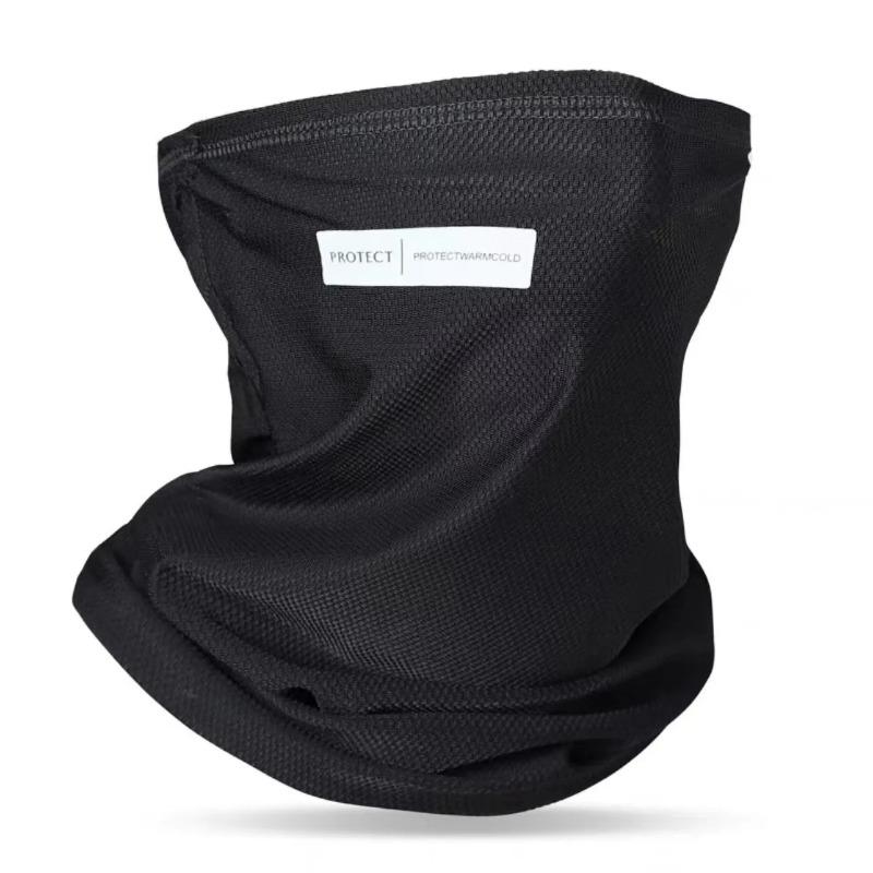 Summer Men's Ice Silk Sunblock Mask Ice Sleeve Outdoor Fishing Ride Face Mask Veil UV Protection Solid Color Neck Scarf