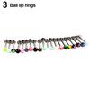 Ball Cone Dice Rhinestone Eyebrow Lip Tongue Nose Navel Belly Button Rings