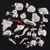 5pcs Multistyle Food Accessories Chilli Pepper Cherry Stainless Steel Pendant For Jewelry Making Charm Breloque Acier Inoxydable