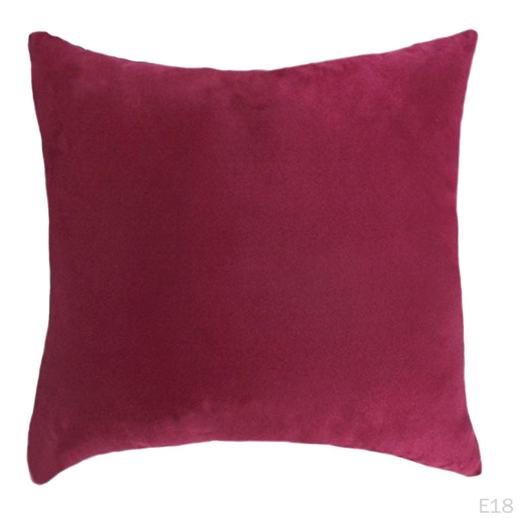 Soild Decorative Square Throw Covers Set Cushion for Sofa Bedroom Car