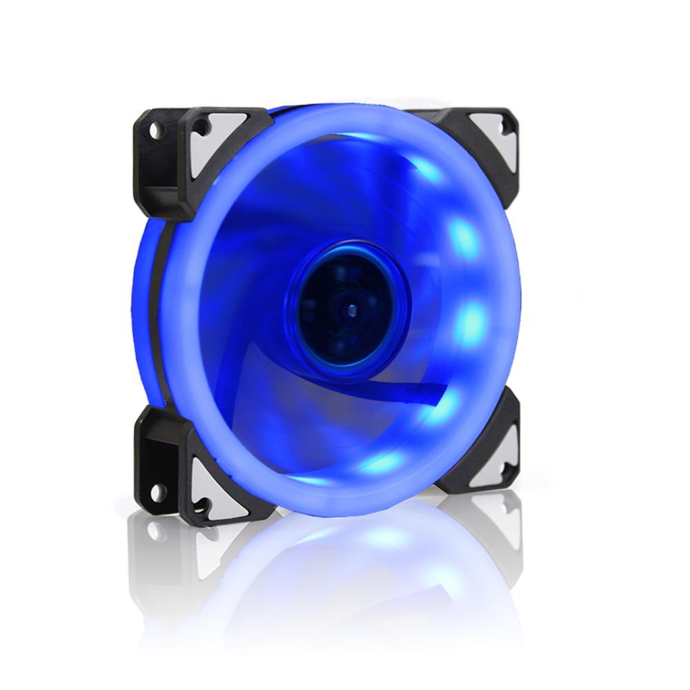 92mm Blue LED Fan 92x92x25mm DC 12V Led Fan CPU GPU Computer Case Cooling Cooler Fan 4PIN Temperature Control