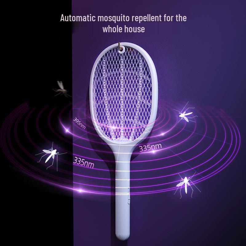 Rechargeable 2-in-1 Electric Mosquito Swatter & Killer Lamp with USB Charging