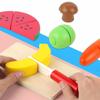 Zhiqu Children's Wooden Fruit Cutting Toy for Early Education and Pretend Play
