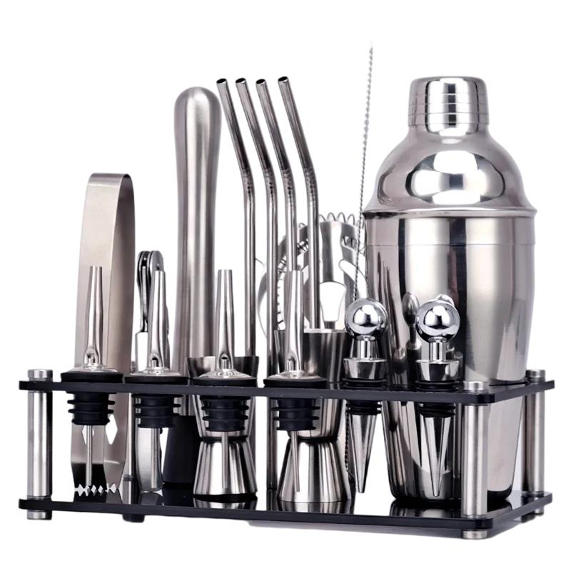 

Набор для коктейлей и барных принадлежностей Шейкер для коктейлей Набор для бармена Mixology Полный профессиональный набор для бармена Набор для мохито