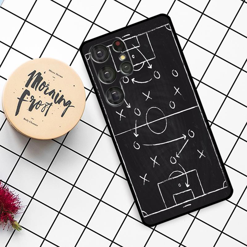 Football Soccer Tactics Time Case For Samsung Galaxy S24 FE S21 S22 S23 S25 Ultra S9 S10 Plus S20 FE S23 FE Phone Cover