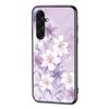 For Samsung Galaxy A17 5G Case Floral Pattern TPU+Tempered Glass Protective Phone Cover