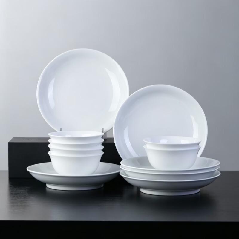 Haoya Jingdezhen Underglaze High White Porcelain Dinnerware Set