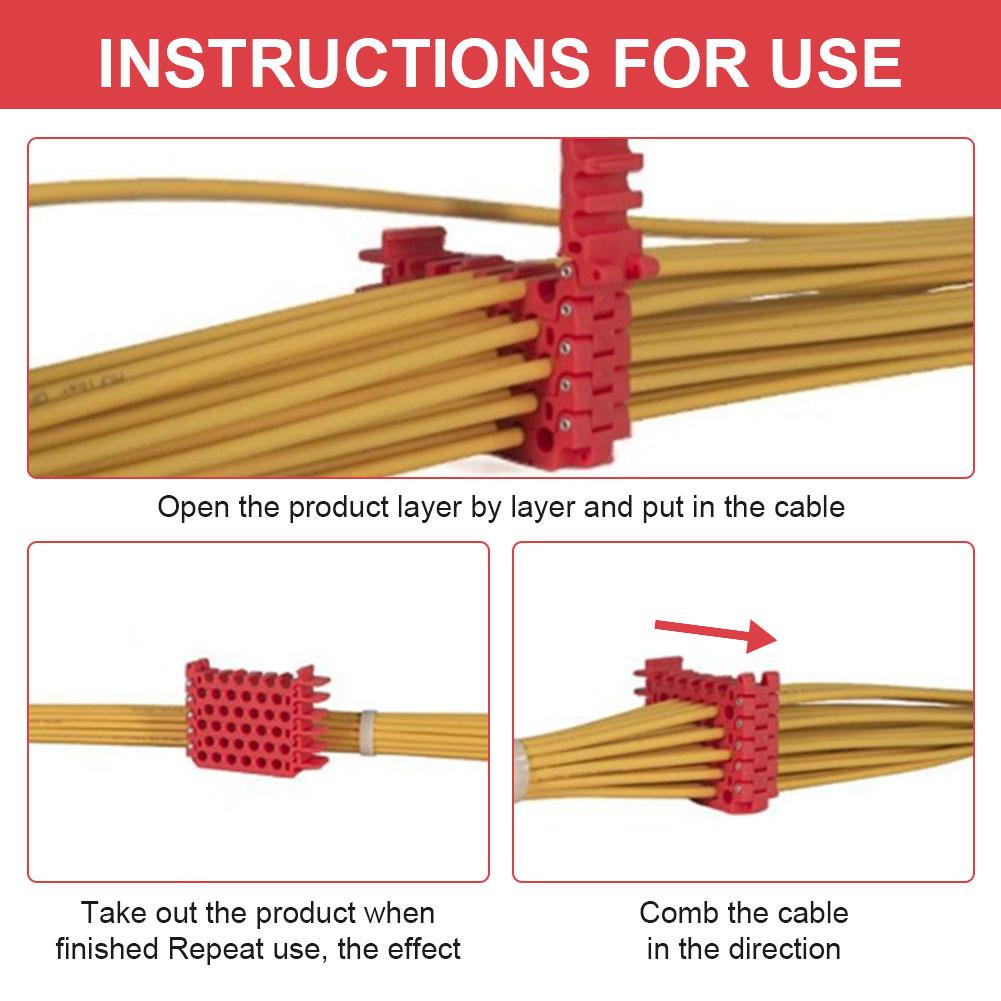 Cat 5 Cat 6 Network Cable Comb Machine Wire Harness Arrangement Tidy Tools for Computer Room Cable Fixer