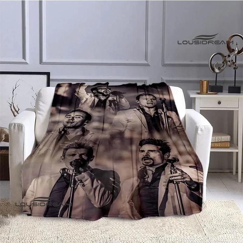 BSB band backstreet boys printed blankets Flannel Warm blanket Soft Cozy Blanket Travel Blankets bed linings Birthday Gift