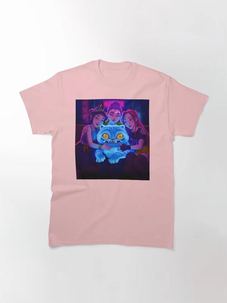 Kpop Demon Hunters Rumi Mira Zoey Derpy 2026 Summer Mens Womens Luxury Fashion Pure CottonTshirt Street Wear Y2K