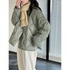 Johnature Winter Women Down Jacket With 90% White Duck Down Lightweight Diamond Pattern Warm Comfortable Casual Coats