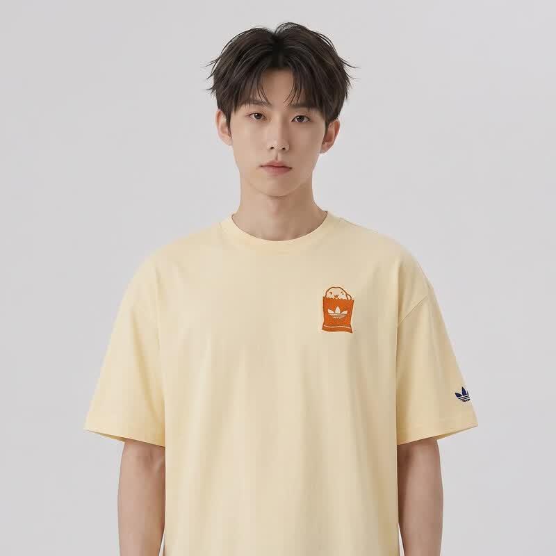 Adidas Originals Унисекс Футболка с принтом еды SS T-Shirt LC6507 XL жёлтый