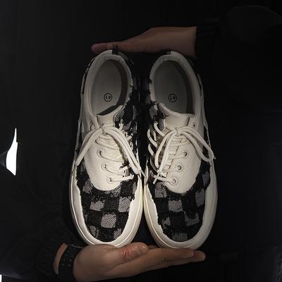 Modisches Design Canvas-Schuhe Fortgeschrittene Bequeme und Atmungsaktive Skateschuhe Designer Handwerkskunst Dicksohlige Freizeitschuhe für Herren