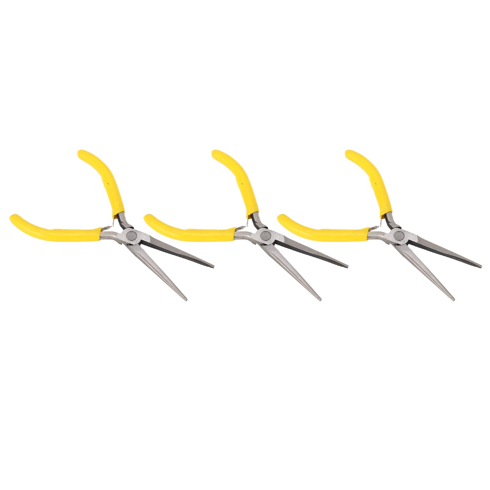 

3 шт. Пинцеты из нержавеющей стали для формирования ногтей Профессиональные для домашнего салона Пинцеты-щипчики для кончиков ногтей для УФ