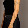 Exaggerated High-End Golden Snake Bracelet & Ring Set for Women