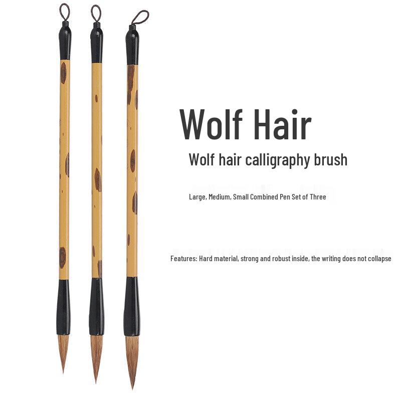 Mixed-Bristle Calligraphy Brushes: Large, Medium, Small - Four Treasures of the Study for Chinese Painting & Practice
