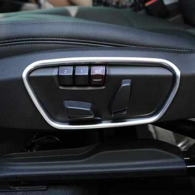 Auto Sitz Einstellung Schalter Taste Dekoration Rahmen Abdeckung Innen Trim Aufkleber Für BMW X1 F48 X2 F39 F46 2016-21 auto