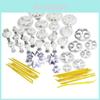 Ensemble complet de 47 pièces d'outils de boulangerie pour la décoration de gâteaux en pâte à sucre, fondant et glaçage