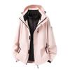 Men Women 3-in-1 Waterproof Windproof Hiking Jacket With Removable Down Liner Outdoor Trekking Camping Winter