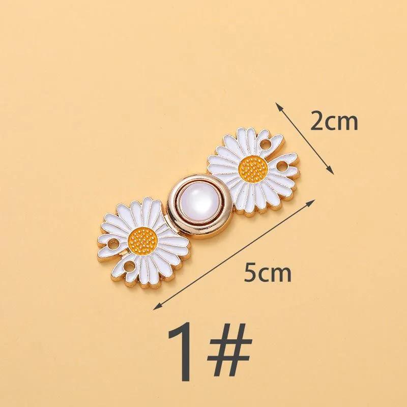 

1-4Pairs Women Brooch Set Tighten Waist Button for Women Skirt Pants Jeans Adjustable Waist Clip Metal Pins Clothing Accessories 1 Pair