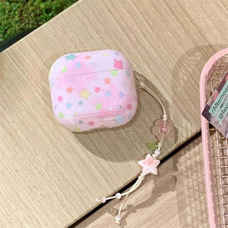 ins smudged colored stars AirPods 1 generation protective case for the second generation 1 generation pro1 apple bluetooth headset case