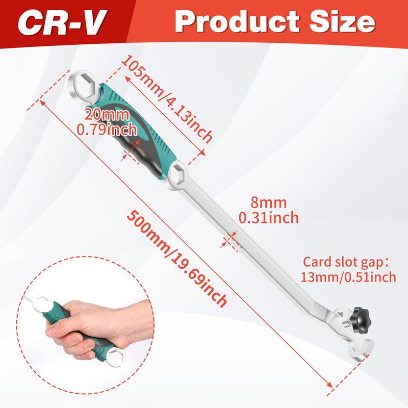 1Pc Wrench Extender Tool Chrome Vanadium Steel Wrench Extension Universal Spanner Torque Amplifier Device for Tighten Nuts Bolts