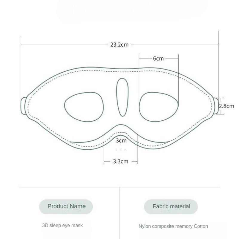 Zatemňovací maska ​​na oči, speciální netlačící prodyšné oko na spaní, ochranná maska ​​na oči pro chlapce a dívky
