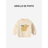 French Arielle De Pinto Kidsren's Cartoon Sweater Winter Cute Girls' Pullover Thickeneded Knitted Sweater Trendy