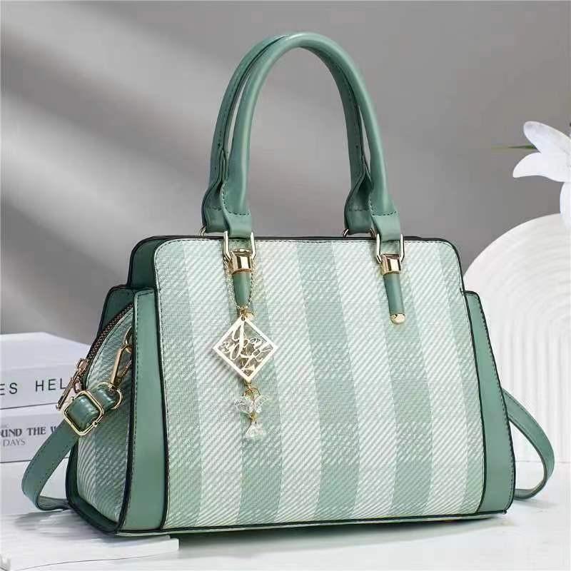 

Trendy Medium Size Handbag In Black Yellow Blue Pink Green For Daily Use