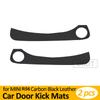Car Door Anti Kick Mat Leather Carbon Fiber Sticker For BMW MINI Cooper F54 F55 F56 F57 F60 R56 R60 Car Accessories