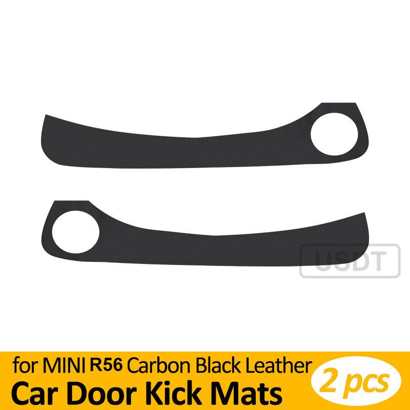 Car Door Anti Kick Mat Leather Carbon Fiber Sticker For BMW MINI Cooper F54 F55 F56 F57 F60 R56 R60 Car Accessories