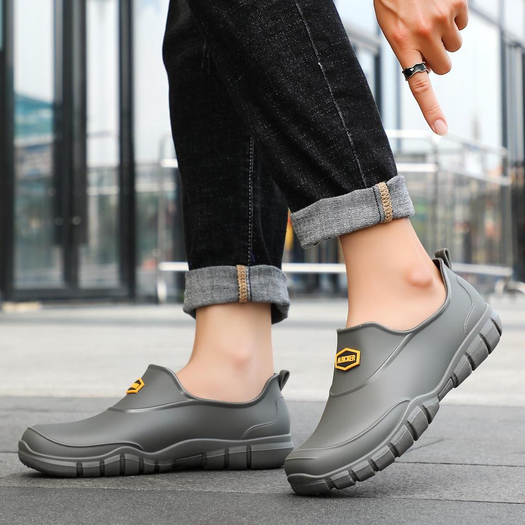 Men's Waterproof Rubber Work Boots for Outdoor and Fishing